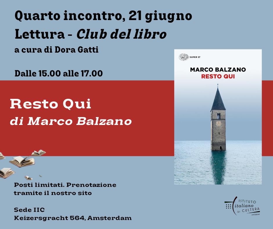 Ogni primo venerdì del mese Lettura – Club del libro A partire dal 1 marzo, dalle 15.00 alle 17.00