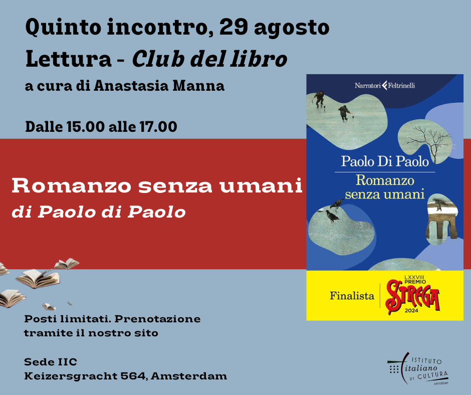 Ogni primo venerdì del mese Lettura – Club del libro A partire dal 1 marzo, dalle 15.00 alle 17.00