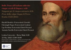 Dalle Prose all’italiano odierno: cinque secoli di lingua e stile Simposio per il cinquecentenario delle Prose della volgar lingua di Pietro Bembo (1525– 2025)